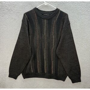 Vintage Cotton Traders Sweater Adult Large Multicolor Knit Wool Blend Crewneck